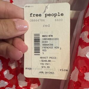Free People Red Dress